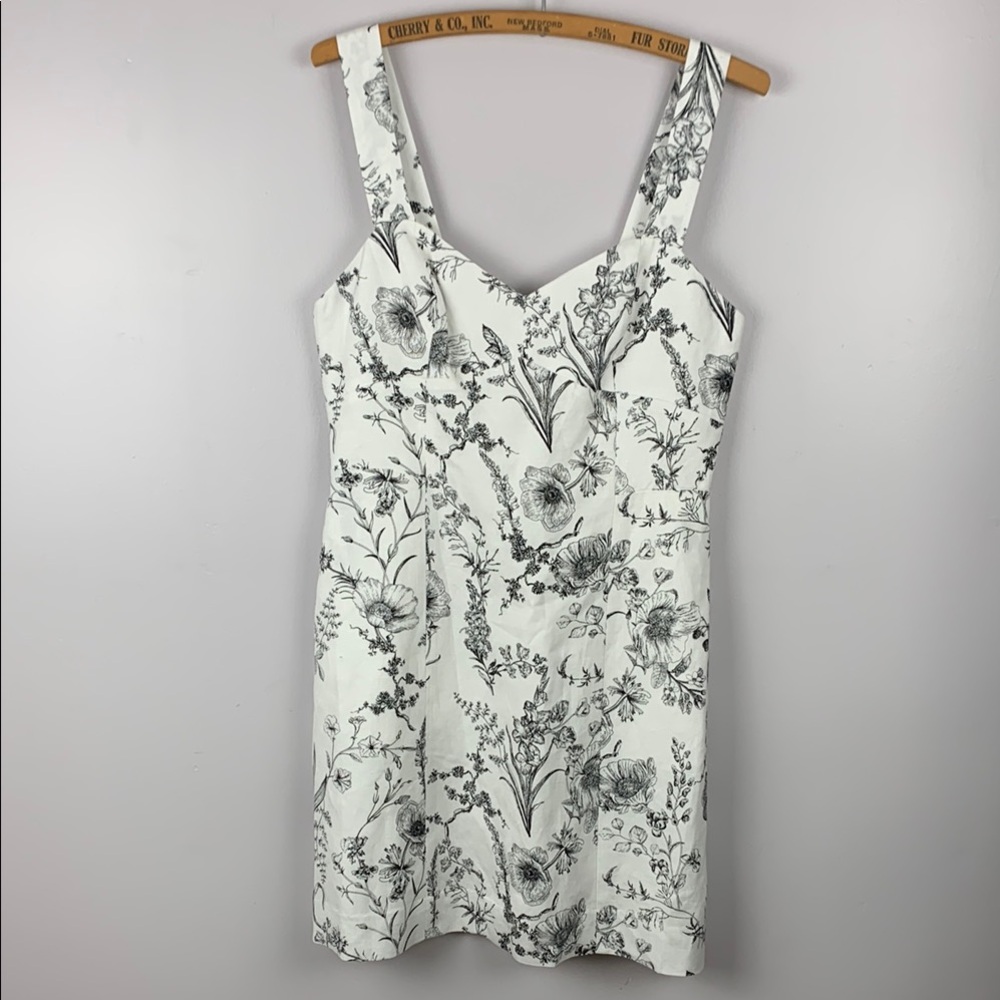 Club Monaco Floral Print Sleeveless Dress size 6 lined mini